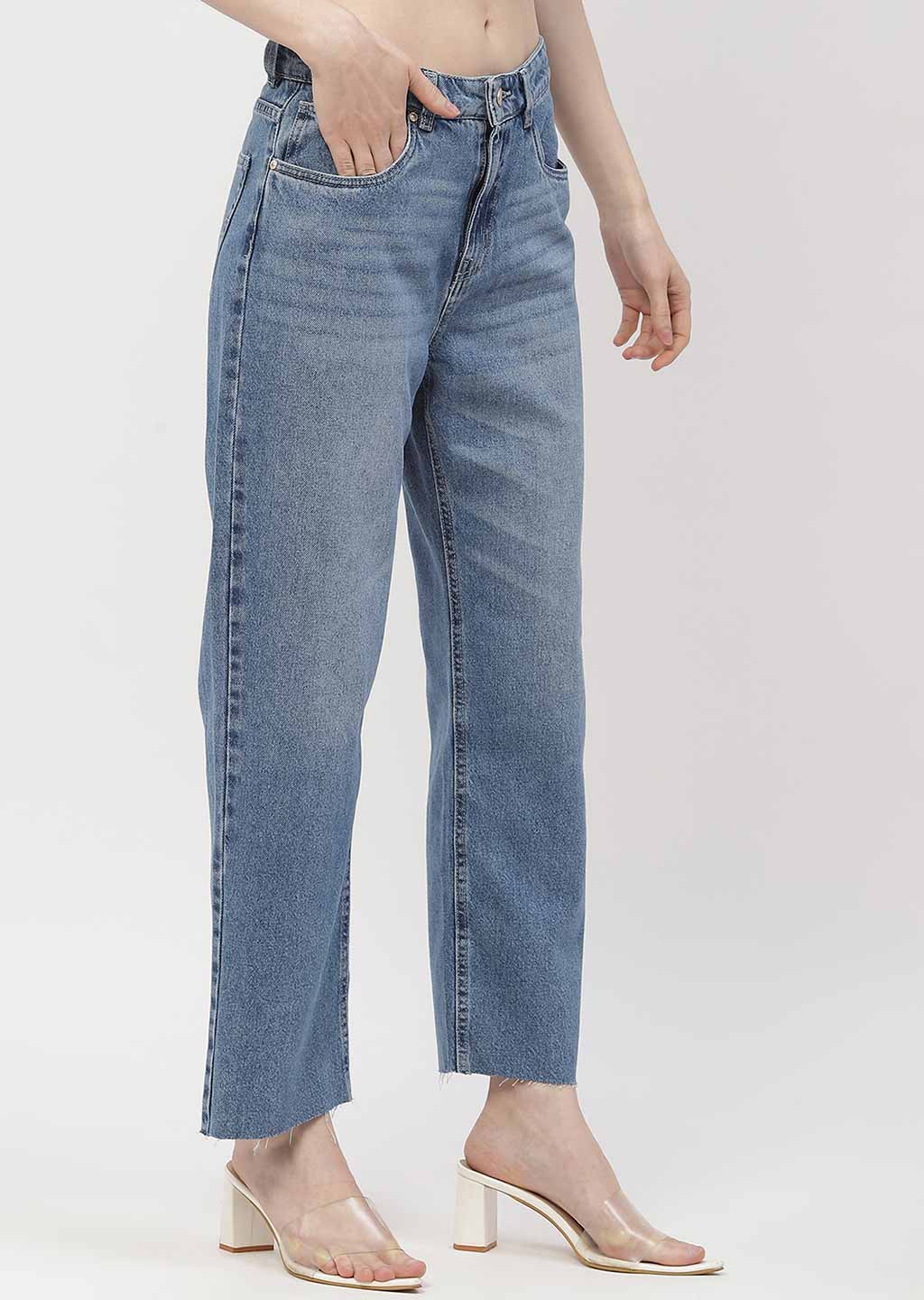 Madame Ladies Western Jeans M4Sc24114 1281 Mid Blue