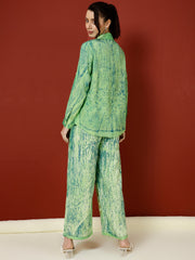 Hand Tie-Dye Bagru Printed Office Co-Ord Set