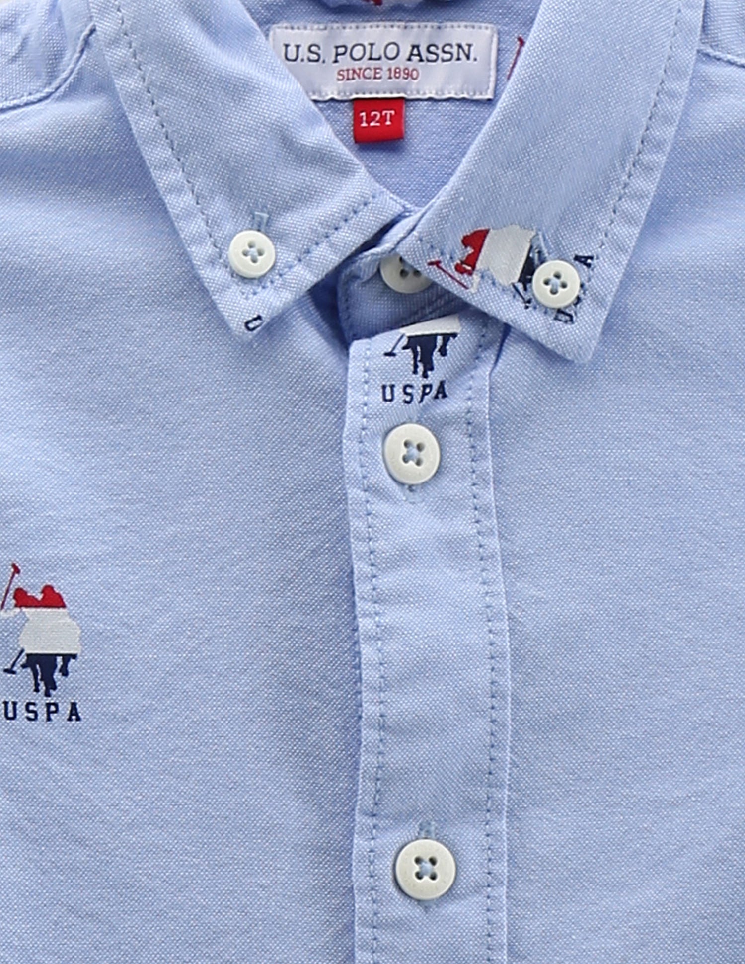 U.S.POLO KIDS BOYS SHIRT F/S UKSHT1052
