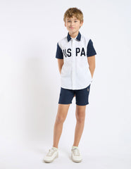 U.S.POLO KIDS BOYS SHIRT H/S UKSHT1397