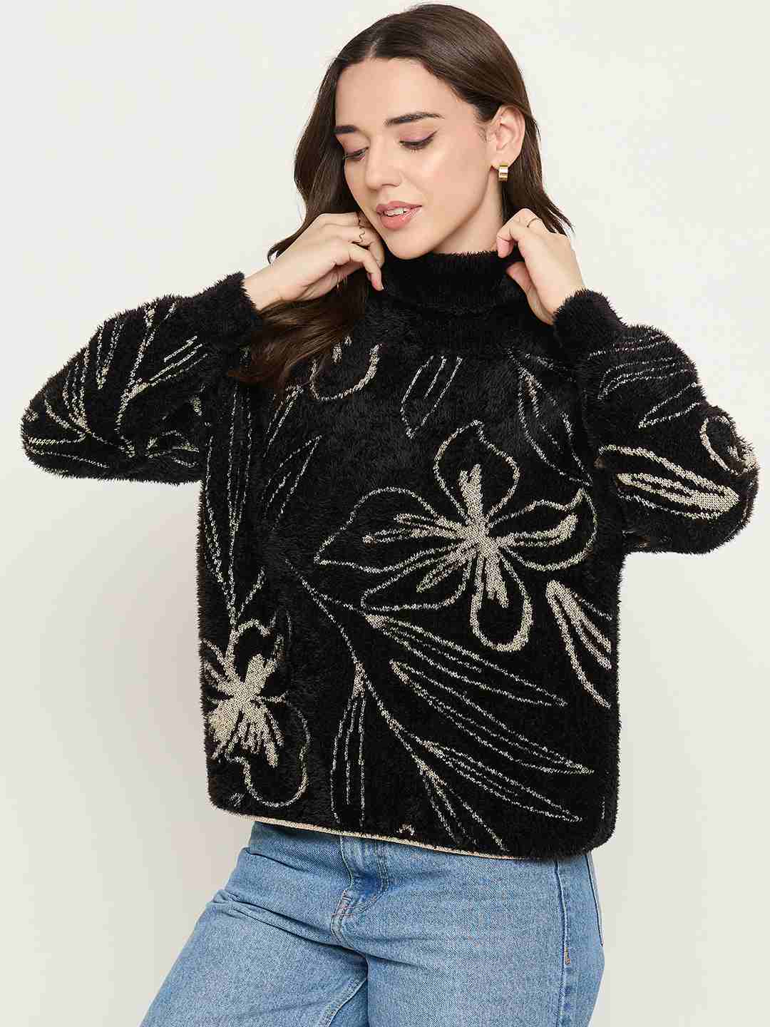 Madame Ladies Western Woolen Top M5W17170 002 Black