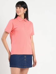 Madame Ladies Western Top H/S M5S11406 999 Coral