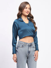 Madame Ladies Western Shirt F/S M3W18101 136 Teal