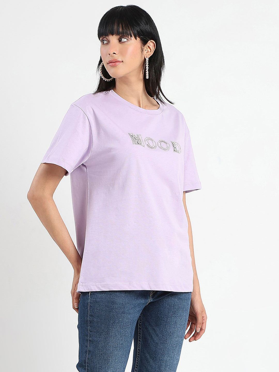 Madame Ladies Western Top H/S M5S11251 223 Lilac