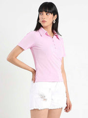 Madame Ladies Western Top H/S M5S11005 031 Pink