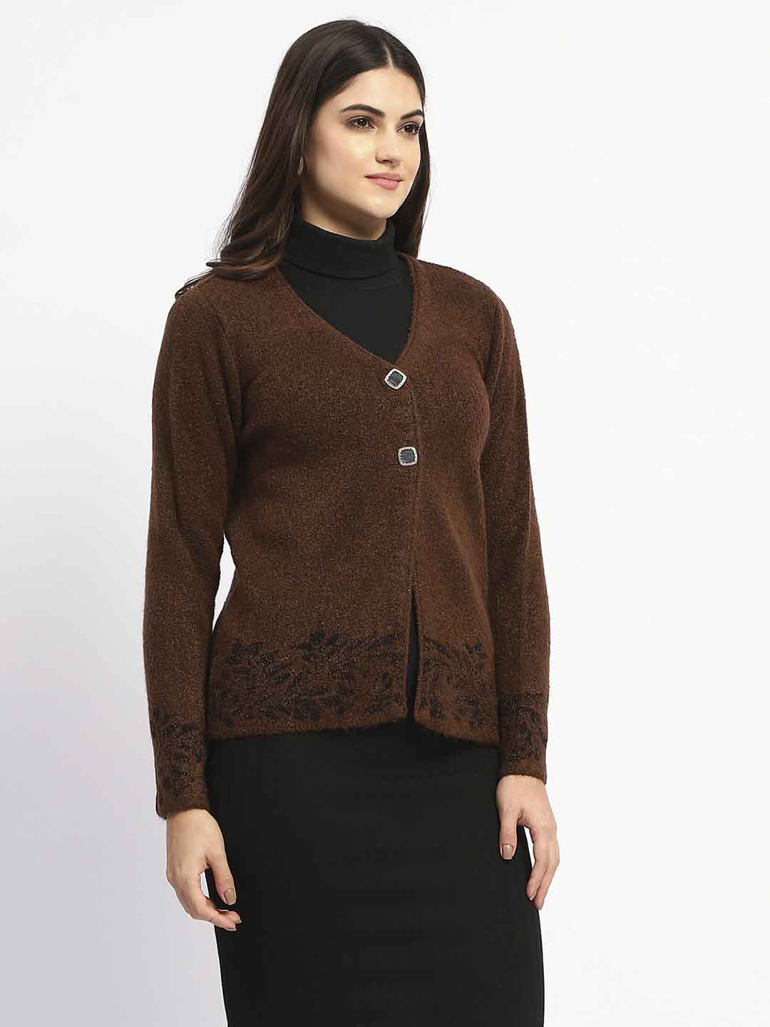 Madame Ladies Western Cardigan M4W70020 004 Brown