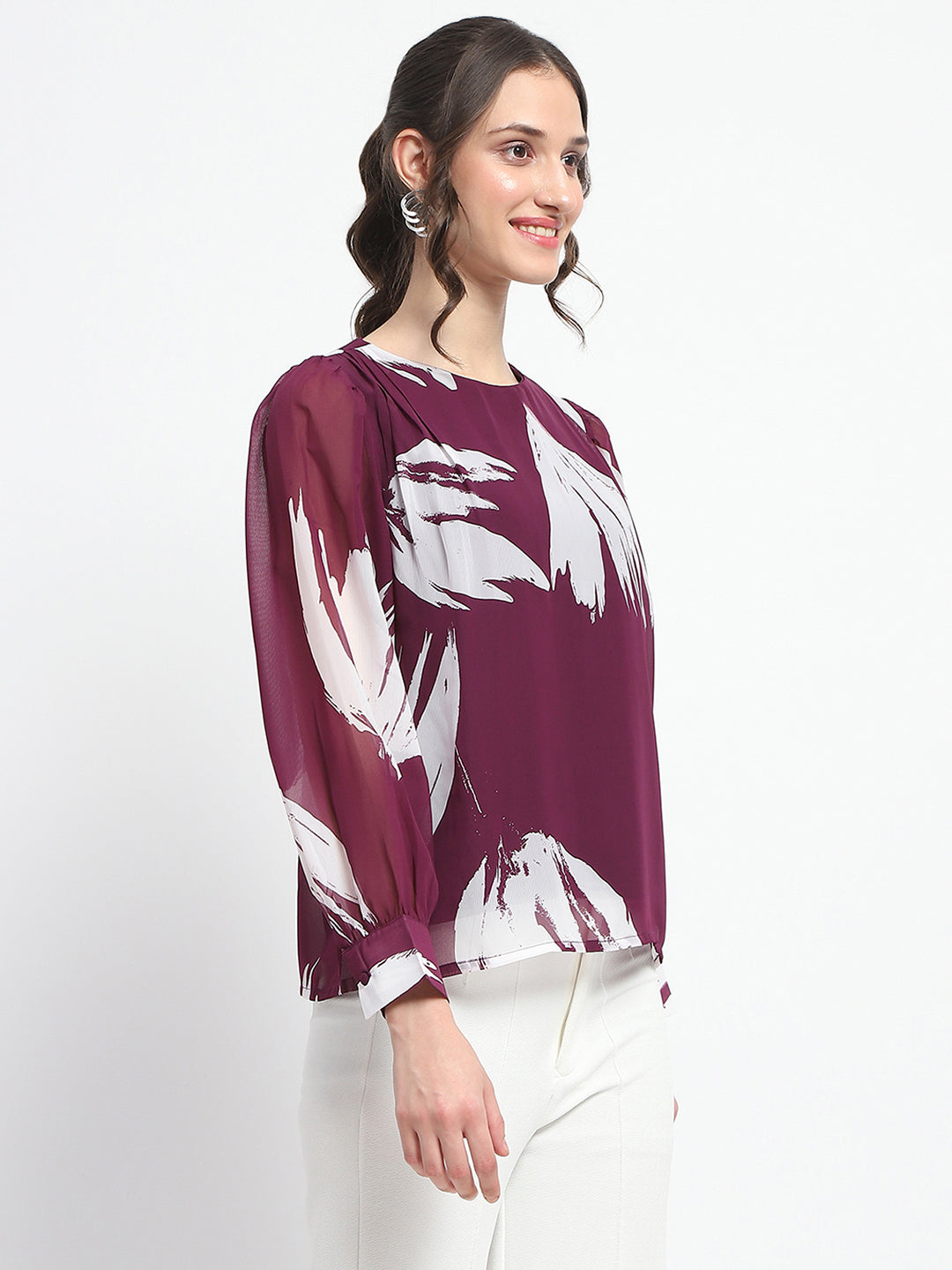 Madame Ladies Western Top F/S M4W18629 127 Plum