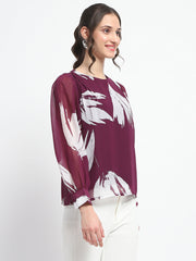 Madame Ladies Western Top F/S M4W18629 127 Plum