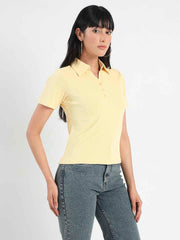 Madame Ladies Western Top H/S M5S11005 044 Yellow
