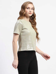 Madame Ladies Western Top F/S M4W11239 1236 Pear Green