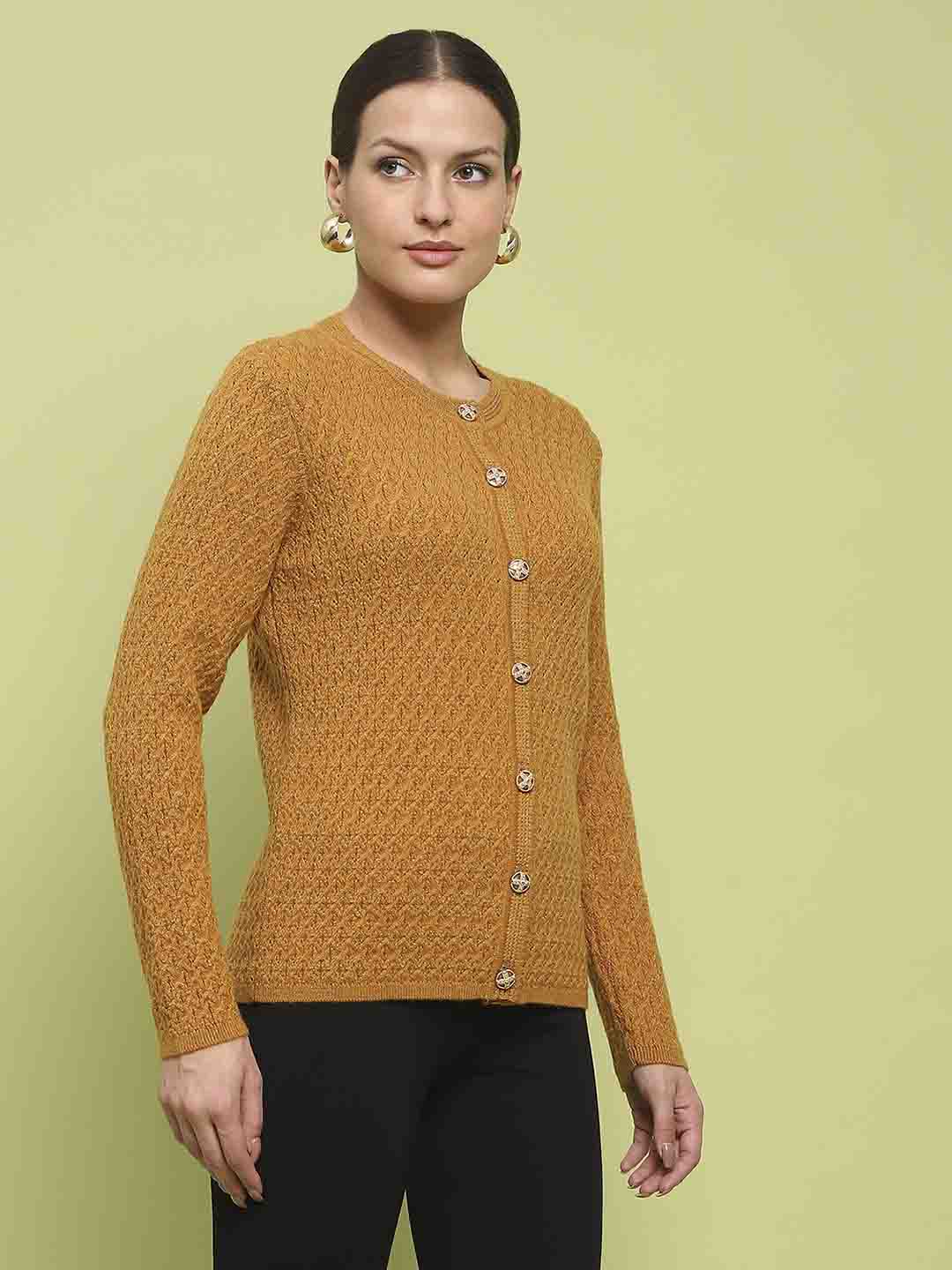 Madame Ladies Western Cardigan M4W70062 048 Mustard