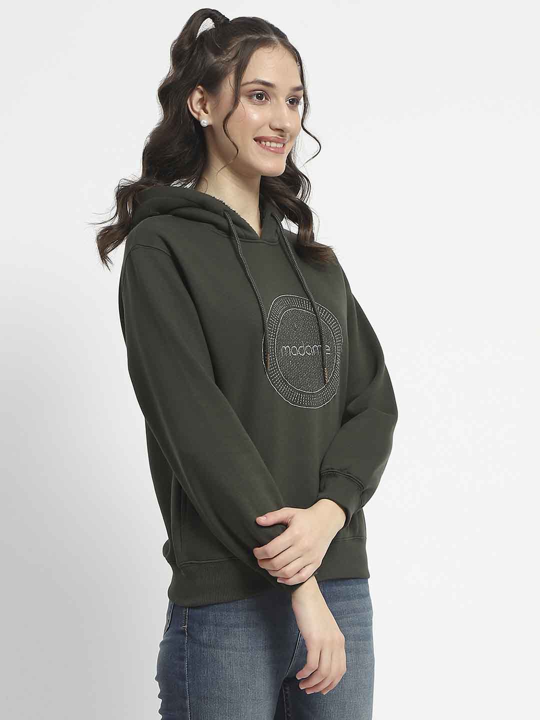 Madame Ladies Western Sweat Shirt M4W22470 29 Olive