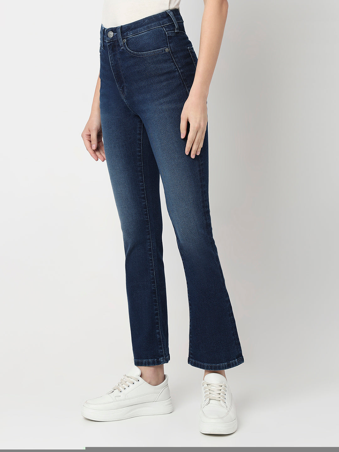 Spykar Ladies Western Jeans Wdeli1Be028 Dark Blue