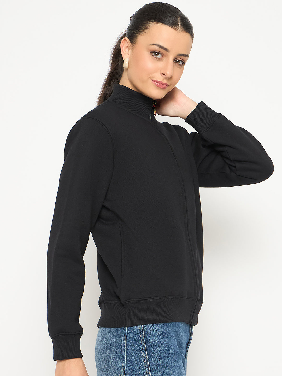 Madame Ladies Western Sweat Shirt M4W22002 002 Black