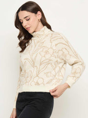 Madame Ladies Western Woolen Top M5W17152 1 Off White