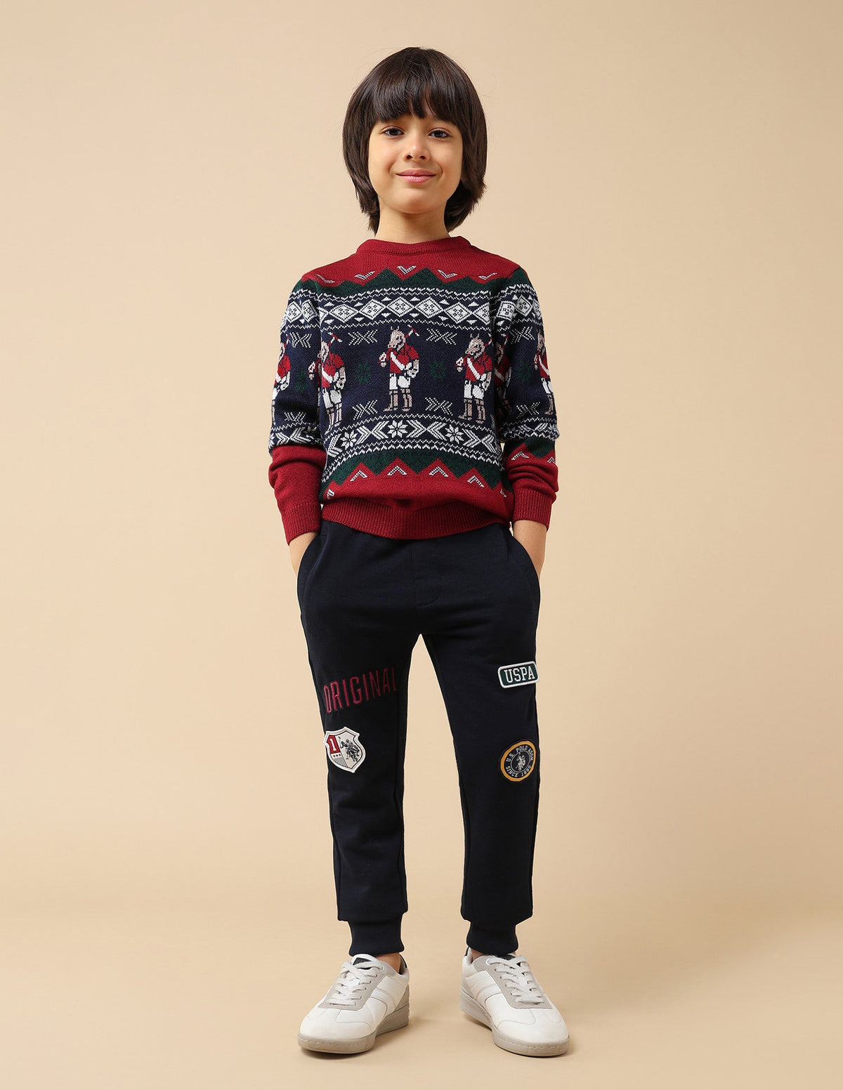 U.S.POLO KIDS BOYS PULLOVER UKSWE0167