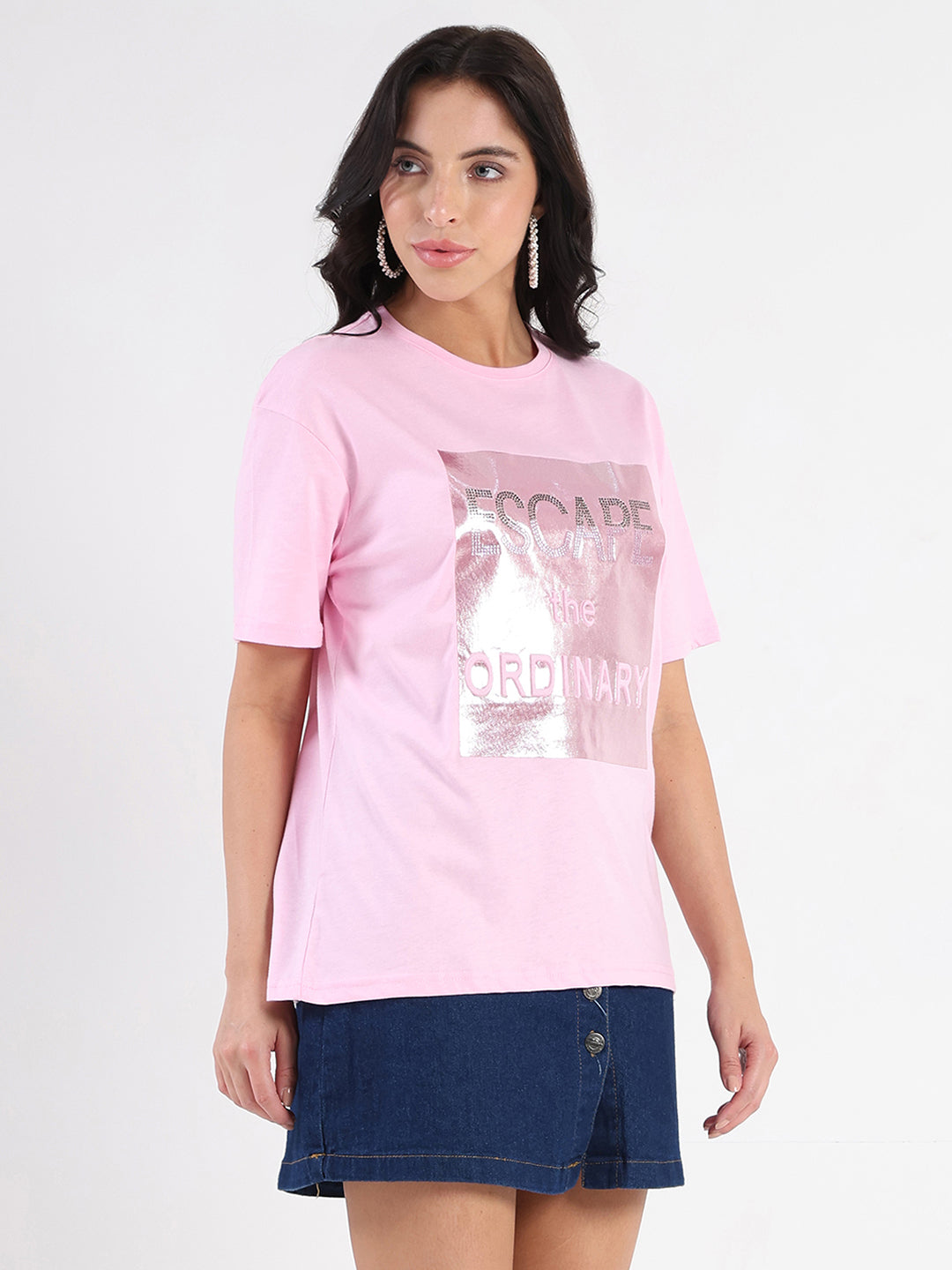 Madame Ladies Western Top H/S M5S11263 031 Pink