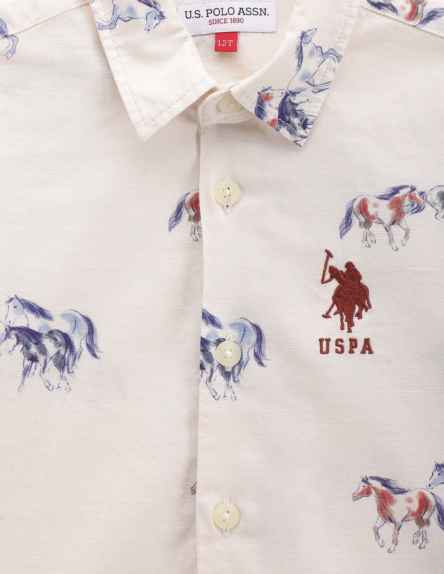 U.S.POLO KIDS BOYS SHIRT F/S UKSHT0961