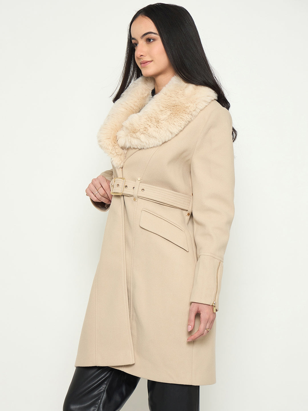 Madame Ladies Western Long Coat M5W20132 1 Off White