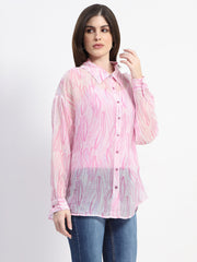 Madame Ladies Western Top H/S M4S18219 100 Baby Pink