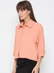 Madame Ladies Western Top H/S M5S18256 029 Orange
