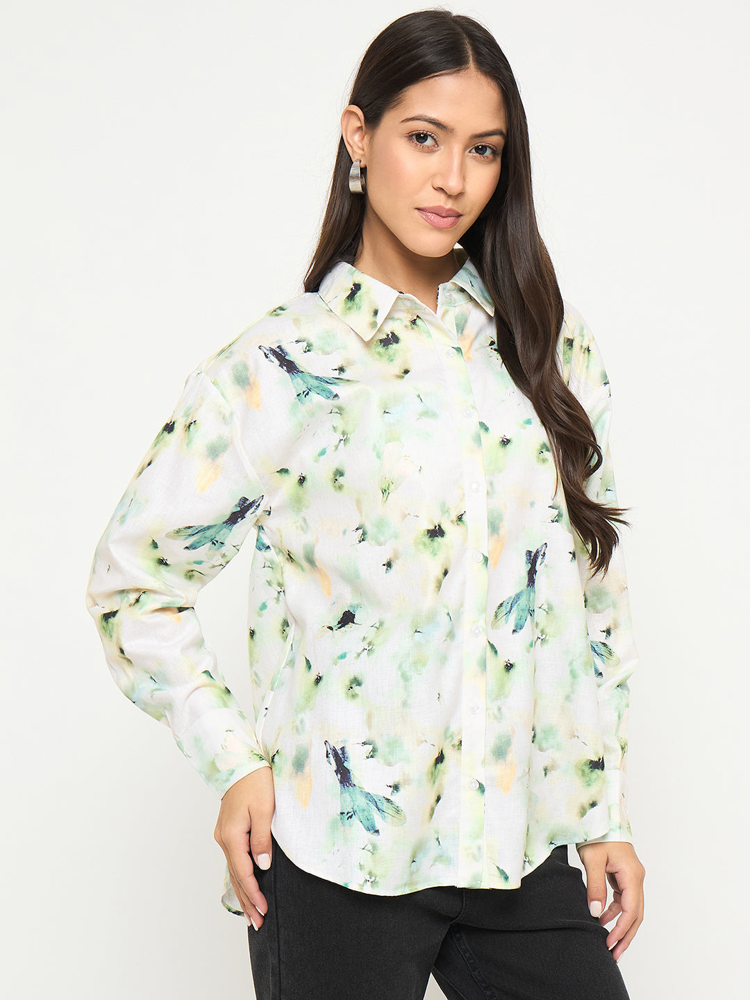 Madame Ladies Western Top H/S M5S18206 019 Lemon