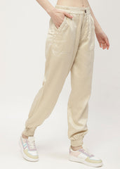 Madame Solid Beige Jogger