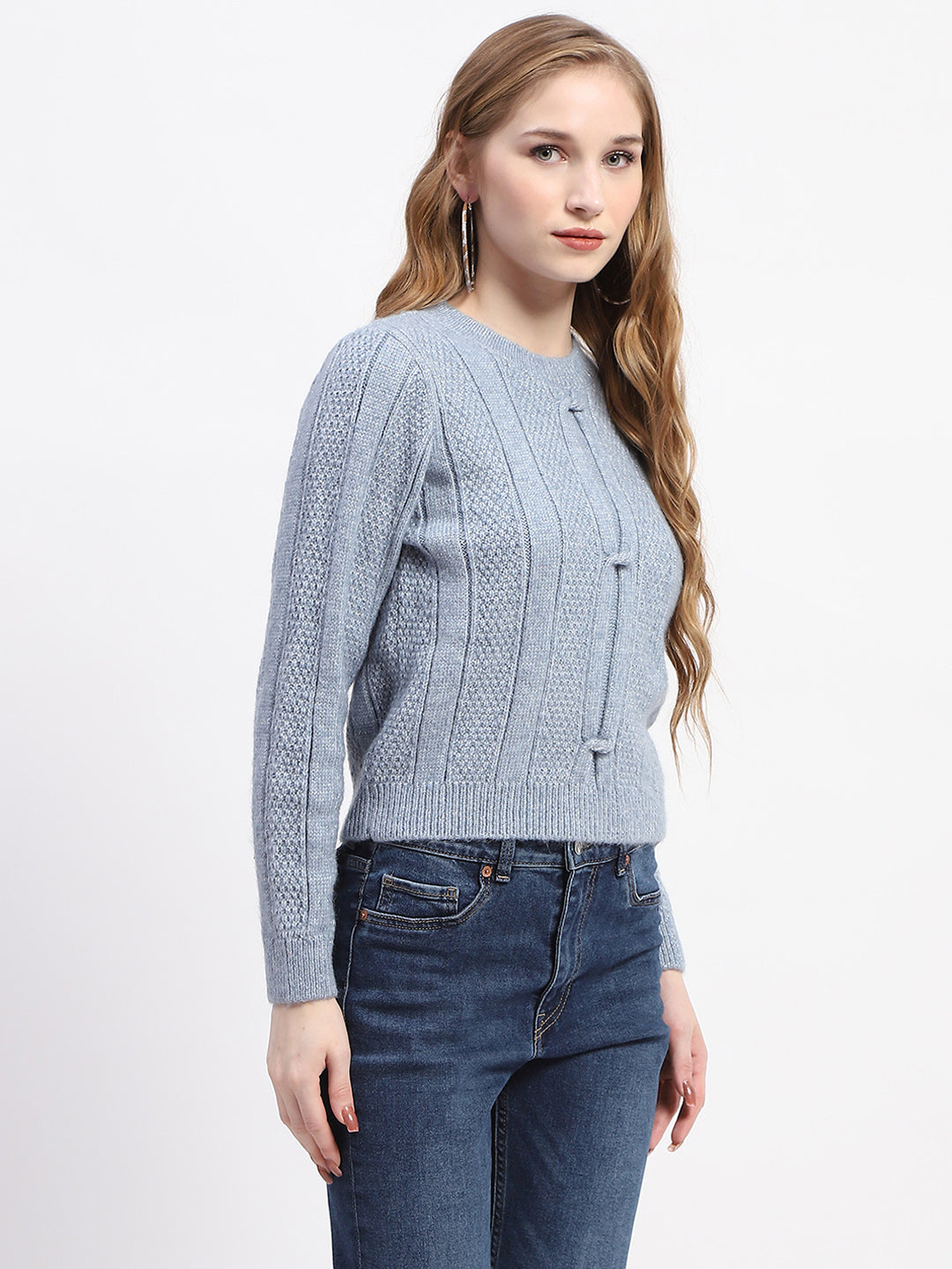 Madame Ladies Western Woolen Top M4W17228 003 Blue