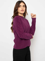 Madame Ladies Western Woolen Top M4W17126 032 Purple