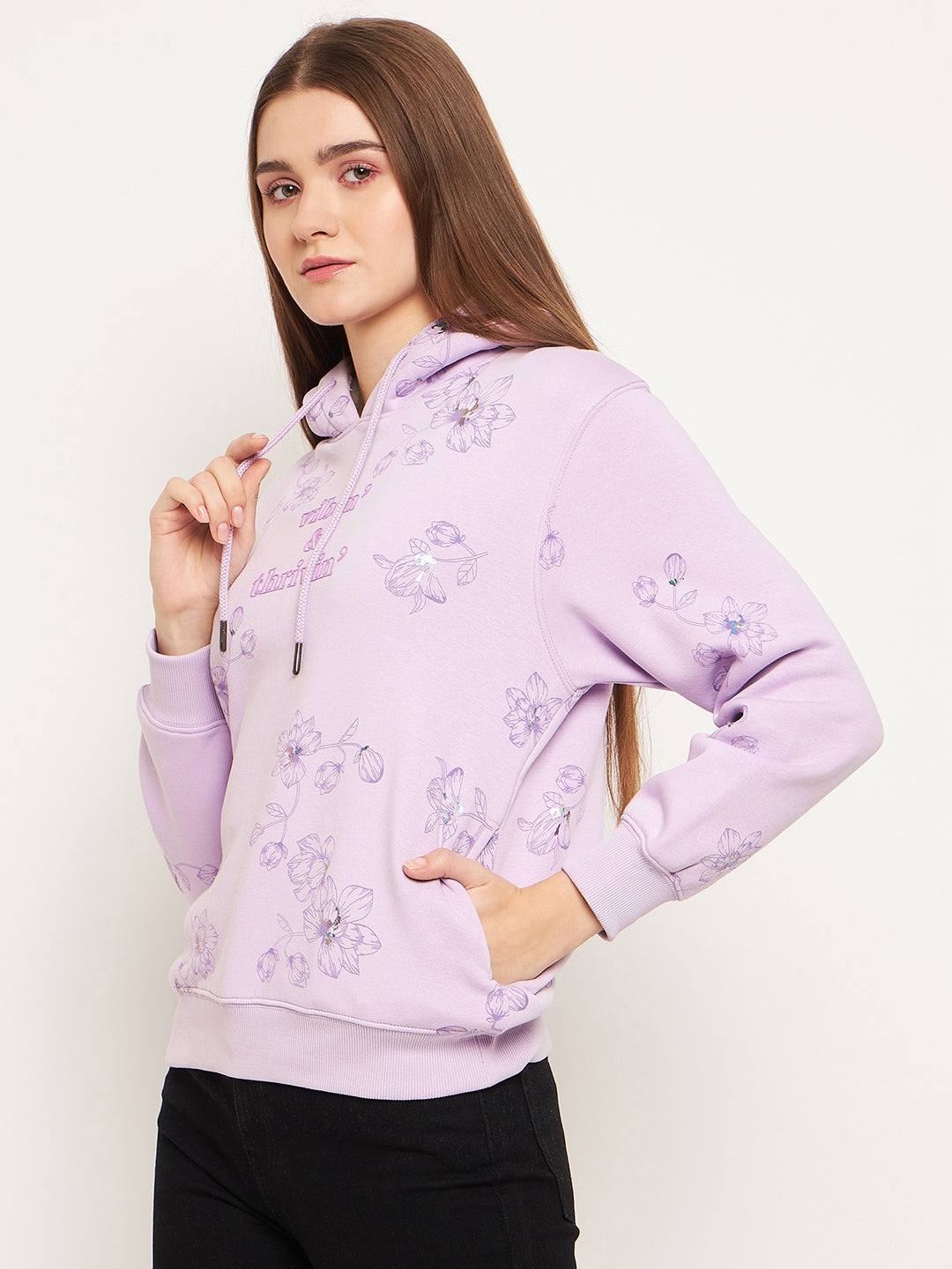 Madame Ladies Western Sweat Shirt M3W22315 223 Lilac
