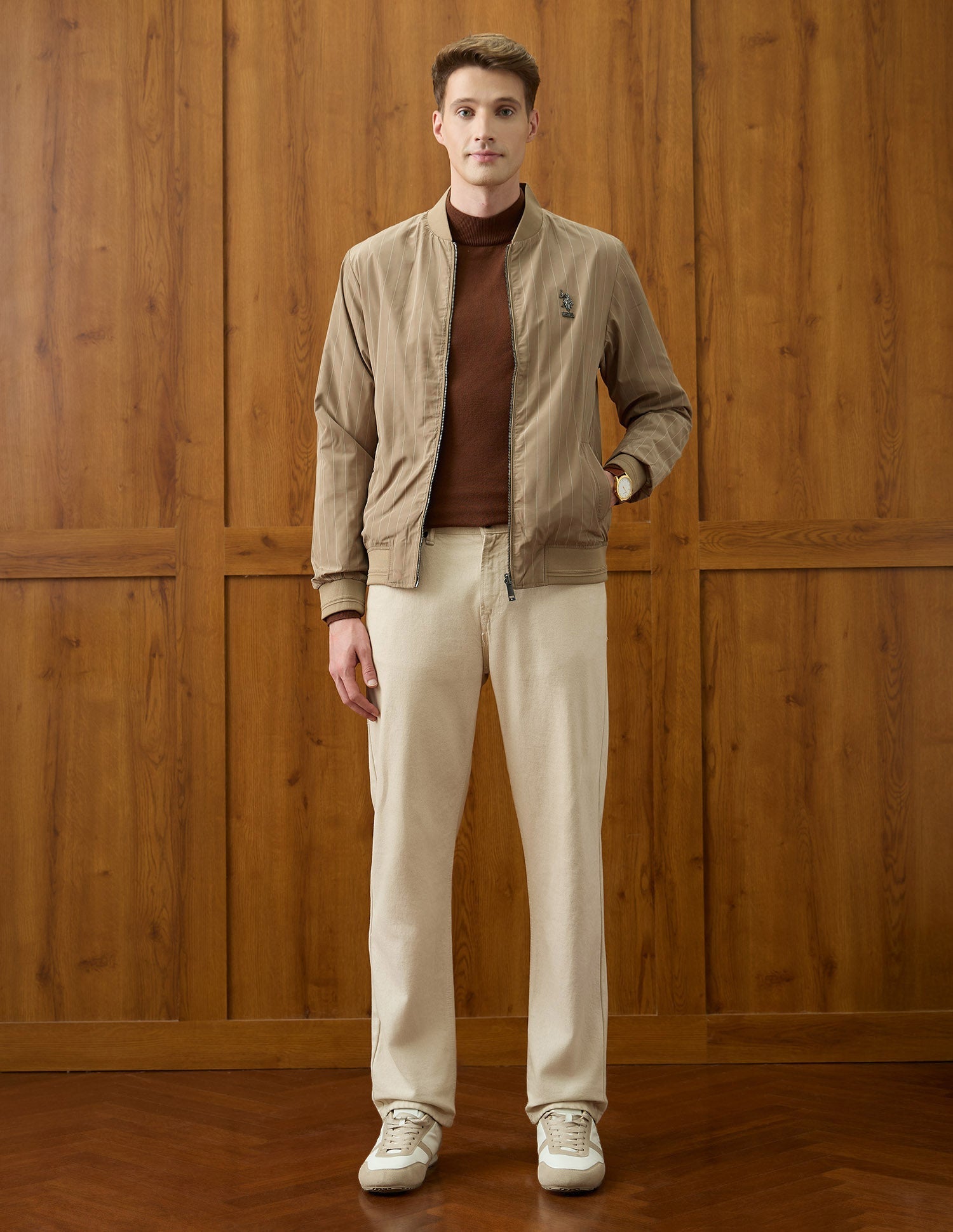 U.S.Polo Mens Jacket F/S Usjck127A Beige