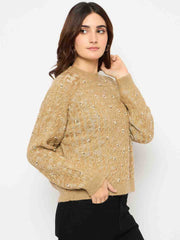 Madame Ladies Western Woolen Top M4W17246 006 Camel