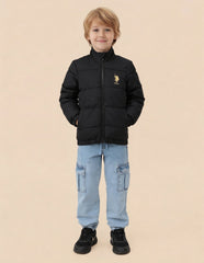 U.S.POLO KIDS BOYS JACKET UKJCK0396 BLACK