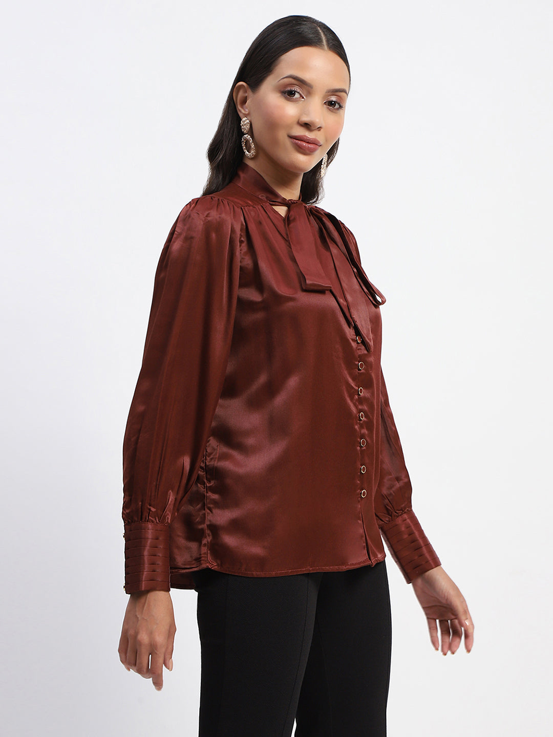 Madame Ladies Western Top F/S M3W18802 004 Brown