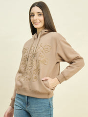 Madame Ladies Western Sweat Shirt M5W22433 001 Beige