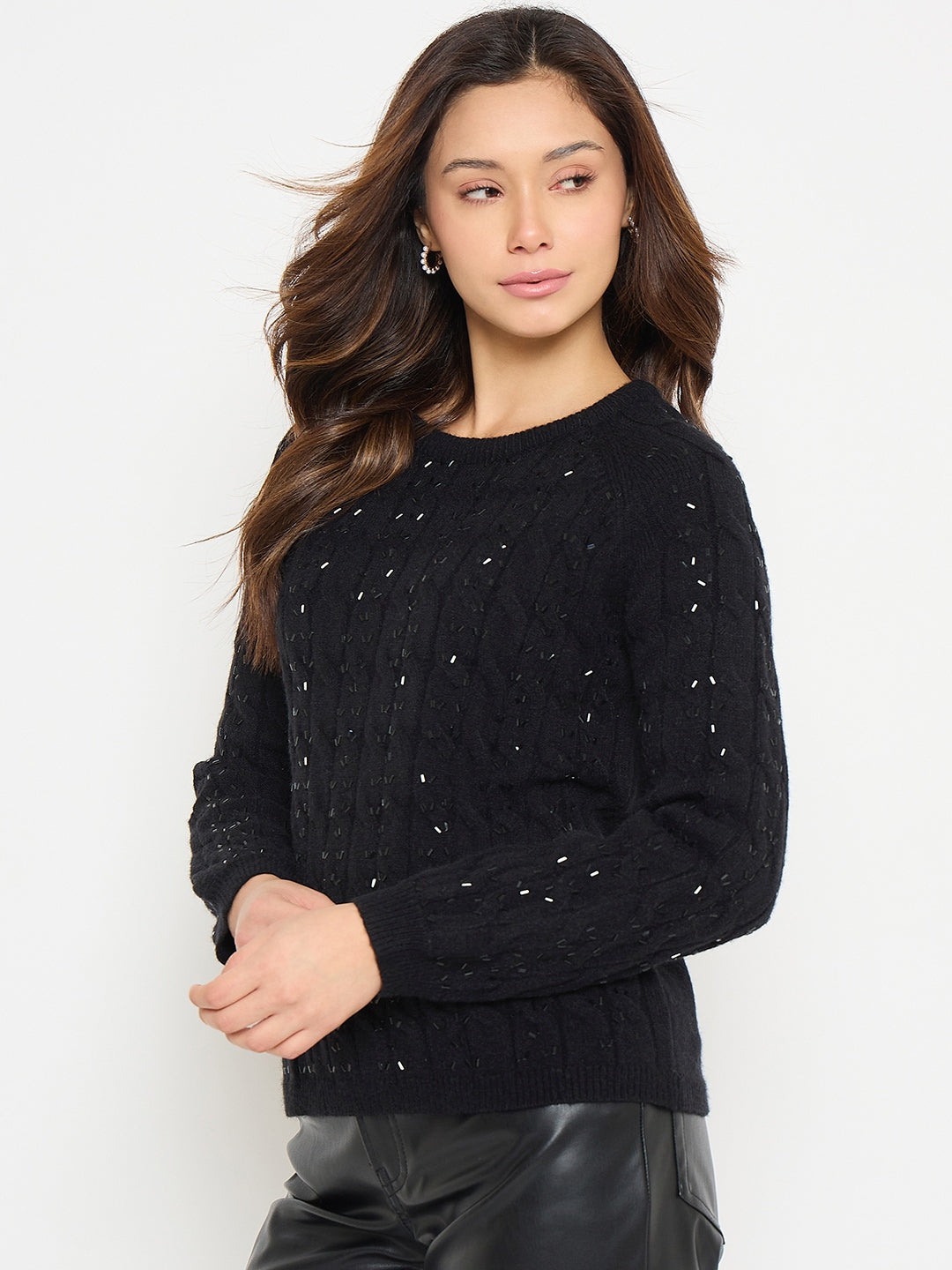 Madame Ladies Western Woolen Top M5W17199 002 Black