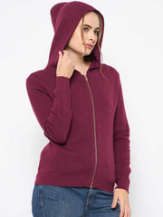 Madame Ladies Western Woolen Top M4W17062 045 Wine