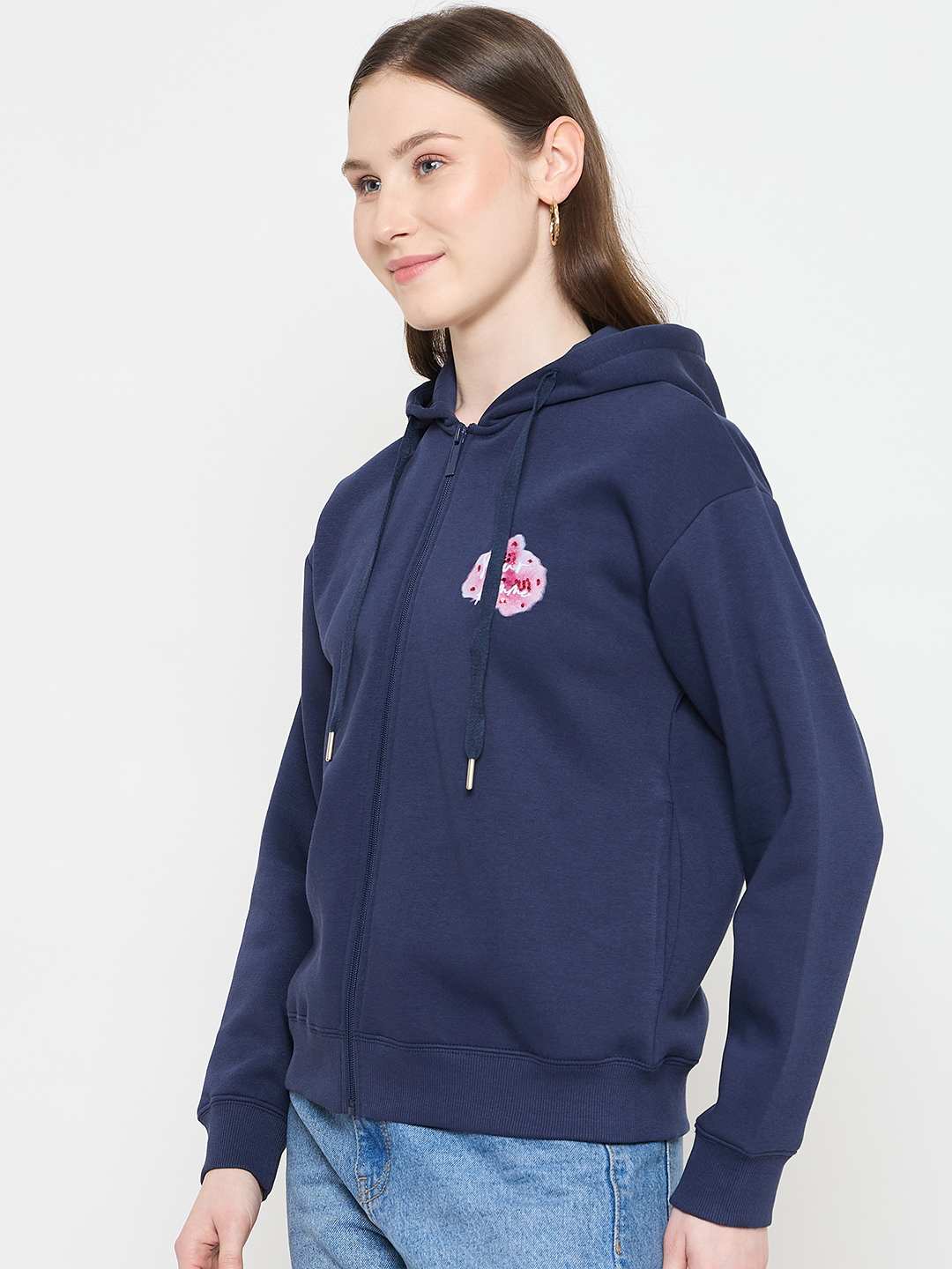 Madame Ladies Western Sweat Shirt M5W22329 026 Navy