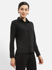 Madame Ladies Western Top H/S M4S18263 002 Black