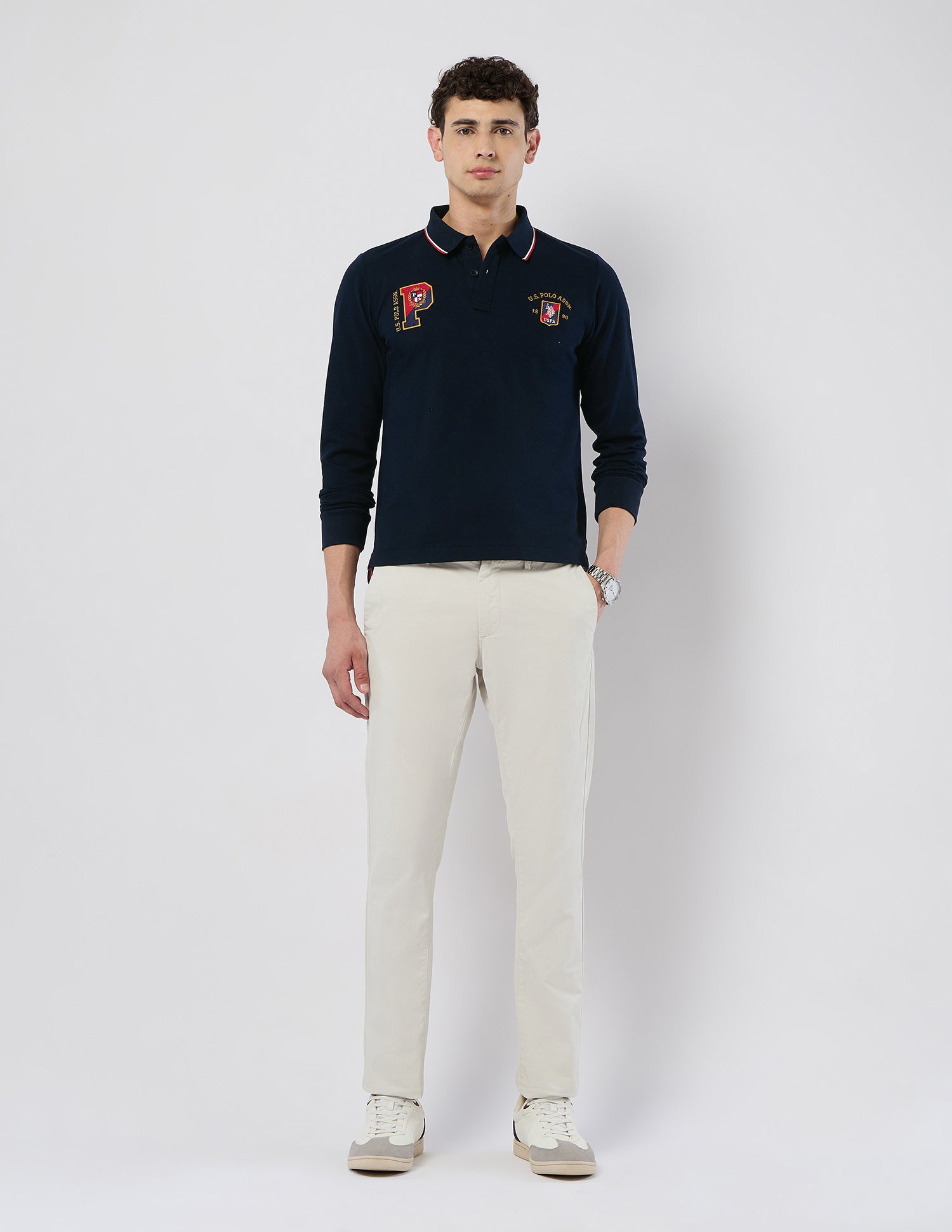 U.S.Polo Mens T-Shirt F/S Ustsh3210 Navy
