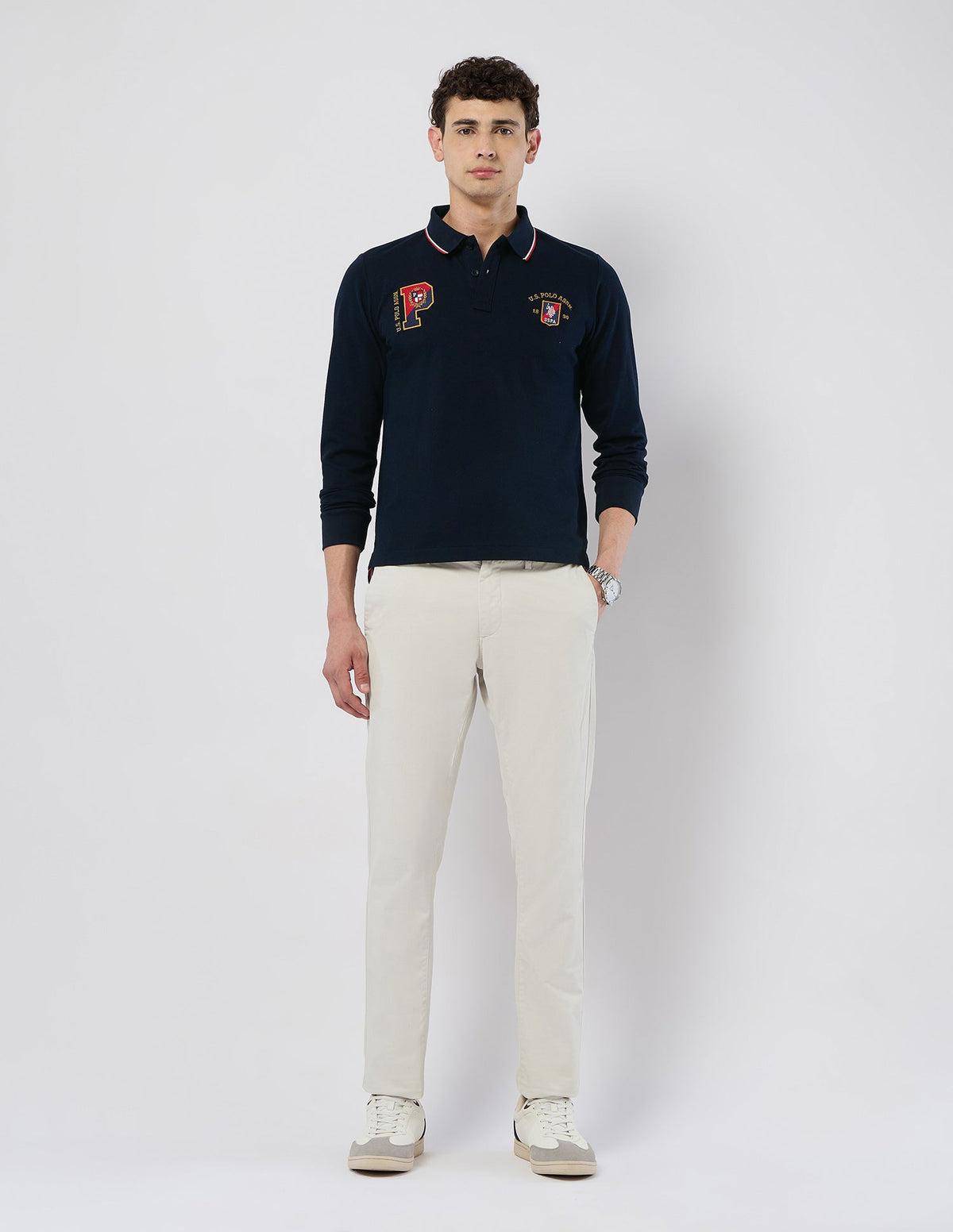 U.S.Polo Mens T-Shirt F/S Ustsh3210 Navy