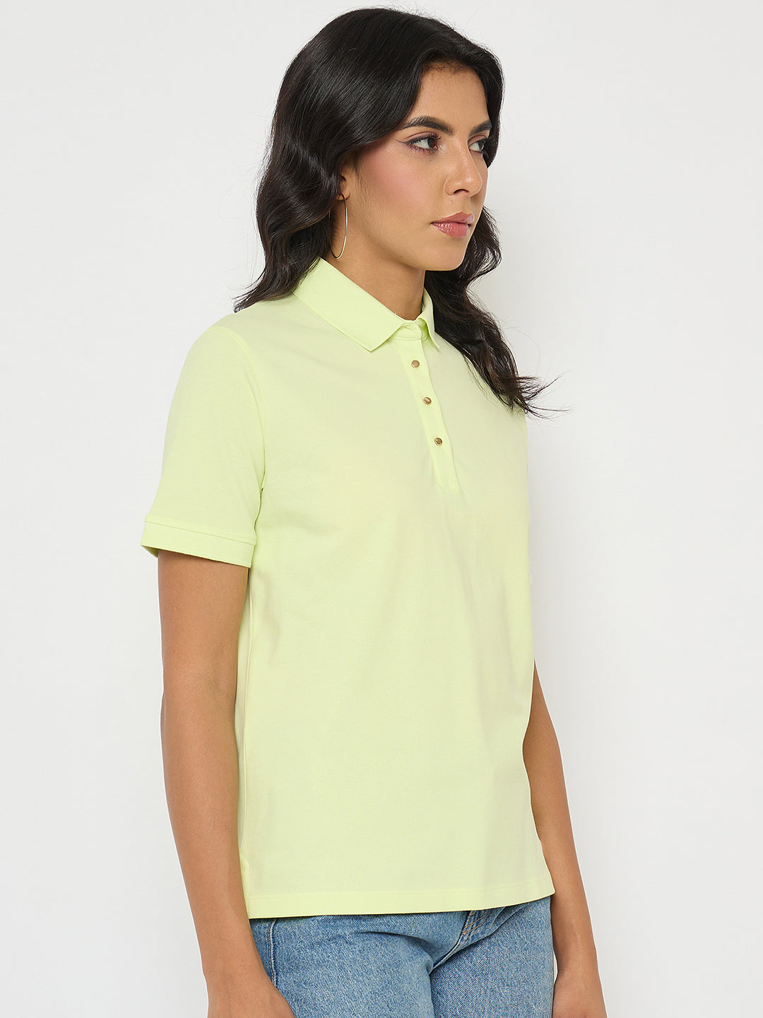 Madame Ladies Western Top H/S M5S11406 305 Lime