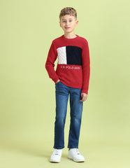 U.S.POLO KIDS BOYS PULLOVER UKSWE0097