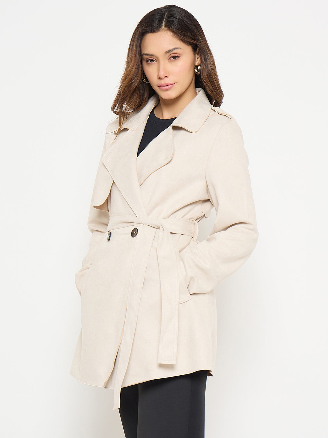 Madame Ladies Western Short Coat M5W20574 1 Off White
