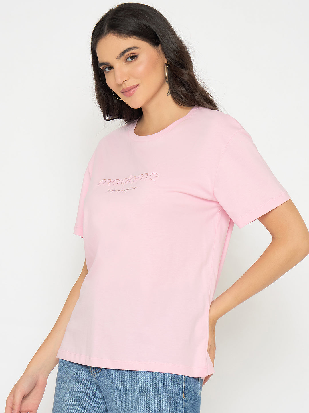 Madame Ladies Western Top H/S M5S11455 031 Pink