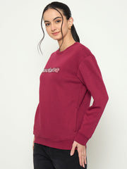 Madame Ladies Western Sweat Shirt M5W22201 045 Wine