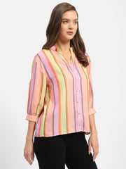 Madame Ladies Western Top H/S M4S18813 029 Orange