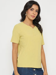 Madame Ladies Western Top H/S M5S11001 048 Mustard