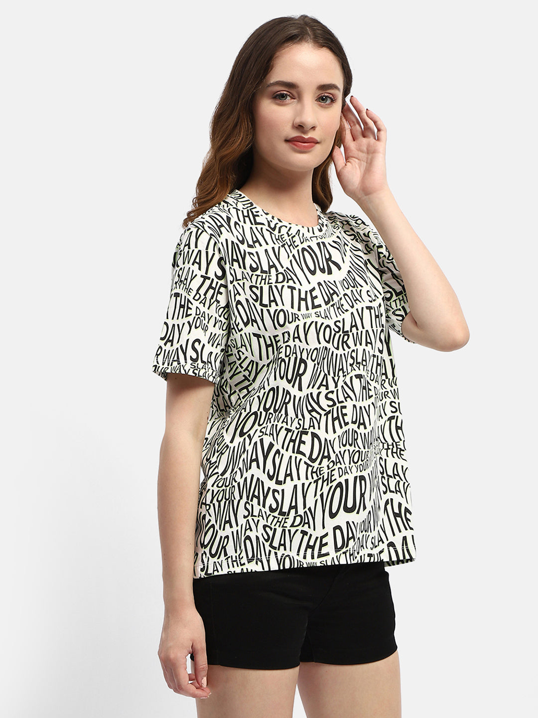 Madame Ladies Western Top H/S M4S11248 040 White