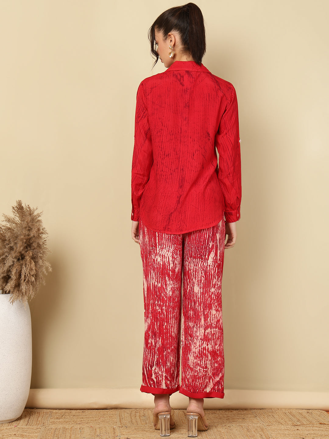 Hand Tie -Dye Bagru Printed Office Co-Ord Set